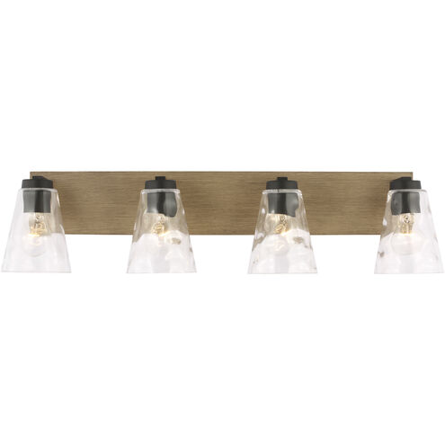 Dunton 4 Light 31 inch Midnight Black Vanity Light Wall Light, Extra Large
