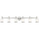 Middlebush 6 Light 55 inch Polished Nickel Vanity Sconce Wall Light