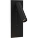 Fuse 3.62 inch Matte Black Interior Reading Light Wall Light