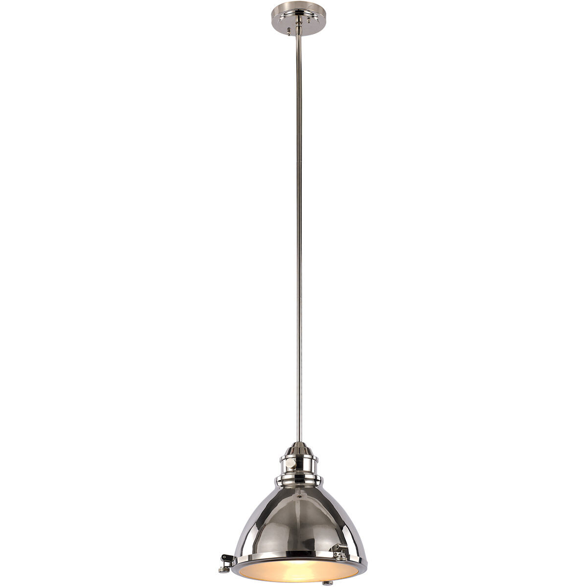 Performance 1 Light 13 inch Polished Nickel Pendant Ceiling Light
