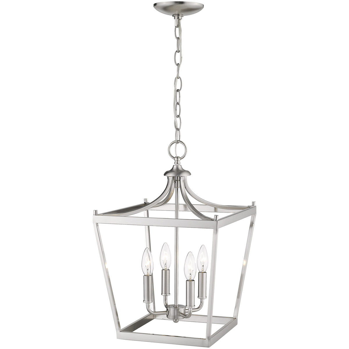 Kennedy 4 Light 13 inch Satin Nickel Chandelier Ceiling Light