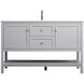 Heath 54 X 21.5 X 35 inch Grey Vanity Sink Set