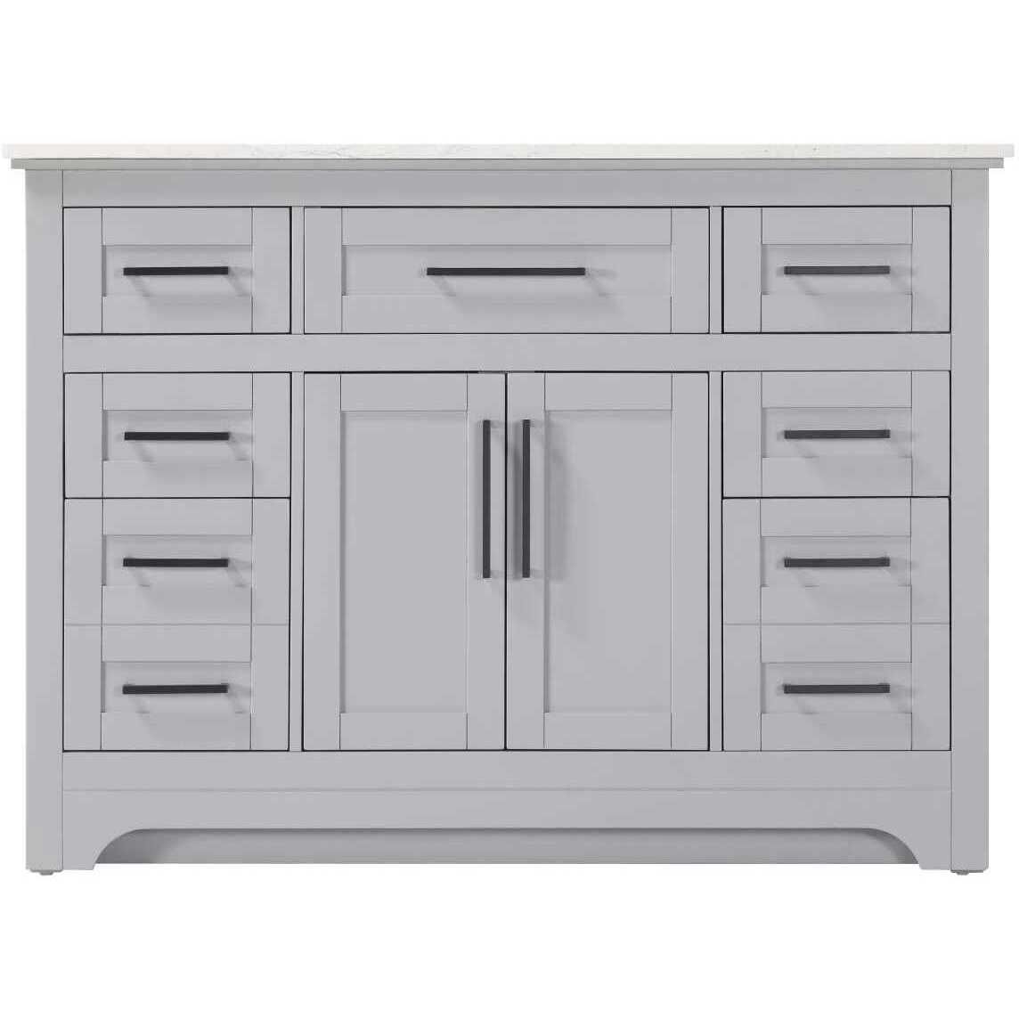 Remington 48 X 35 inch Grey Bathroom Vanity Cabinet