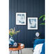 Geometric Shapes Black/Blue Wall Art