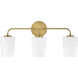 Kline LED 23.75 inch Heritage Brass Bath Light Wall Light