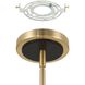 Sussex 6 Light 28.75 inch Champagne Gold and Black Chandelier Ceiling Light