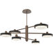 Iris LED 49 inch Burnished Bronze with Licorice Mobile Chandelier Ceiling Light