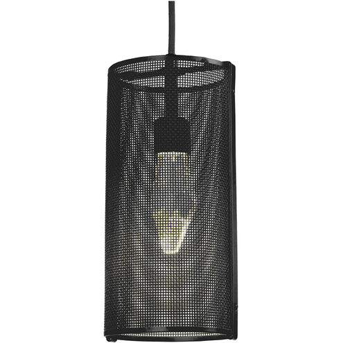 Uptown Mesh LED 5.5 inch Beige Silver Pendant Ceiling Light in Metallic Beige Silver, Rod, 2700K LED, Geo Cast Inner