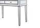 Reflexion 42 inch Antique Hand Painted Silver Desk 
