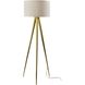 Director 60.25 inch 150.00 watt Antique Brass Floor Lamp Portable Light
