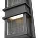 Eclipse LED 12 inch Black Outdoor Wall Light