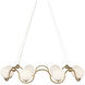 Equilibrium 8 Light 38.75 inch Antique Brass Chandelier Ceiling Light