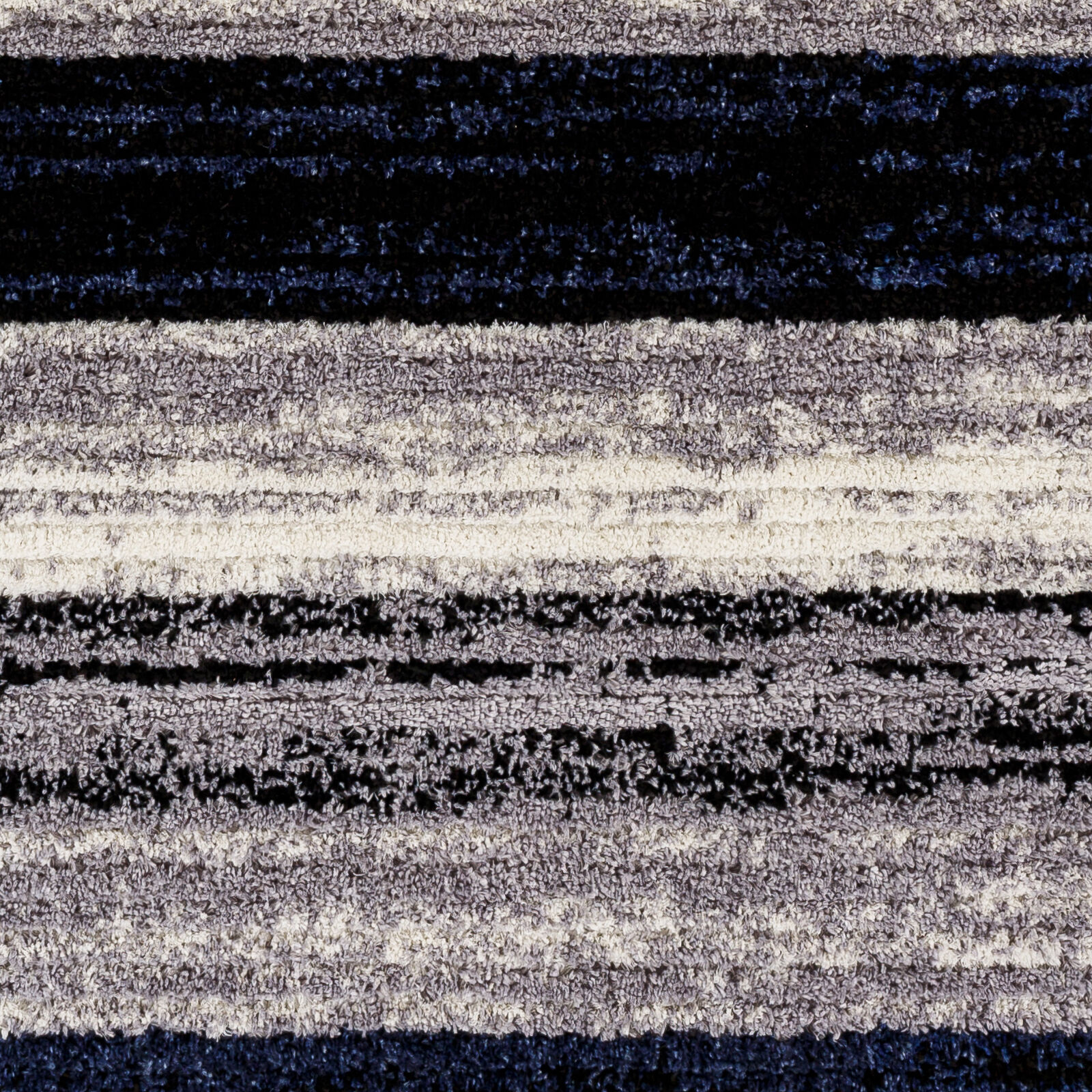 Casablanca Shag 108 X 79 inch Black Rug, Rectangle