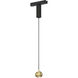 Continuum 1 Light 120-277 Natural Aged Brass Track Light Ceiling Light