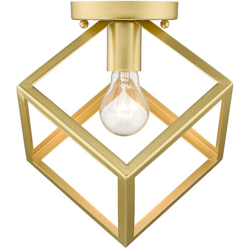 Cassio 1 Light 11 inch Olympic Gold Flush Mount Ceiling Light