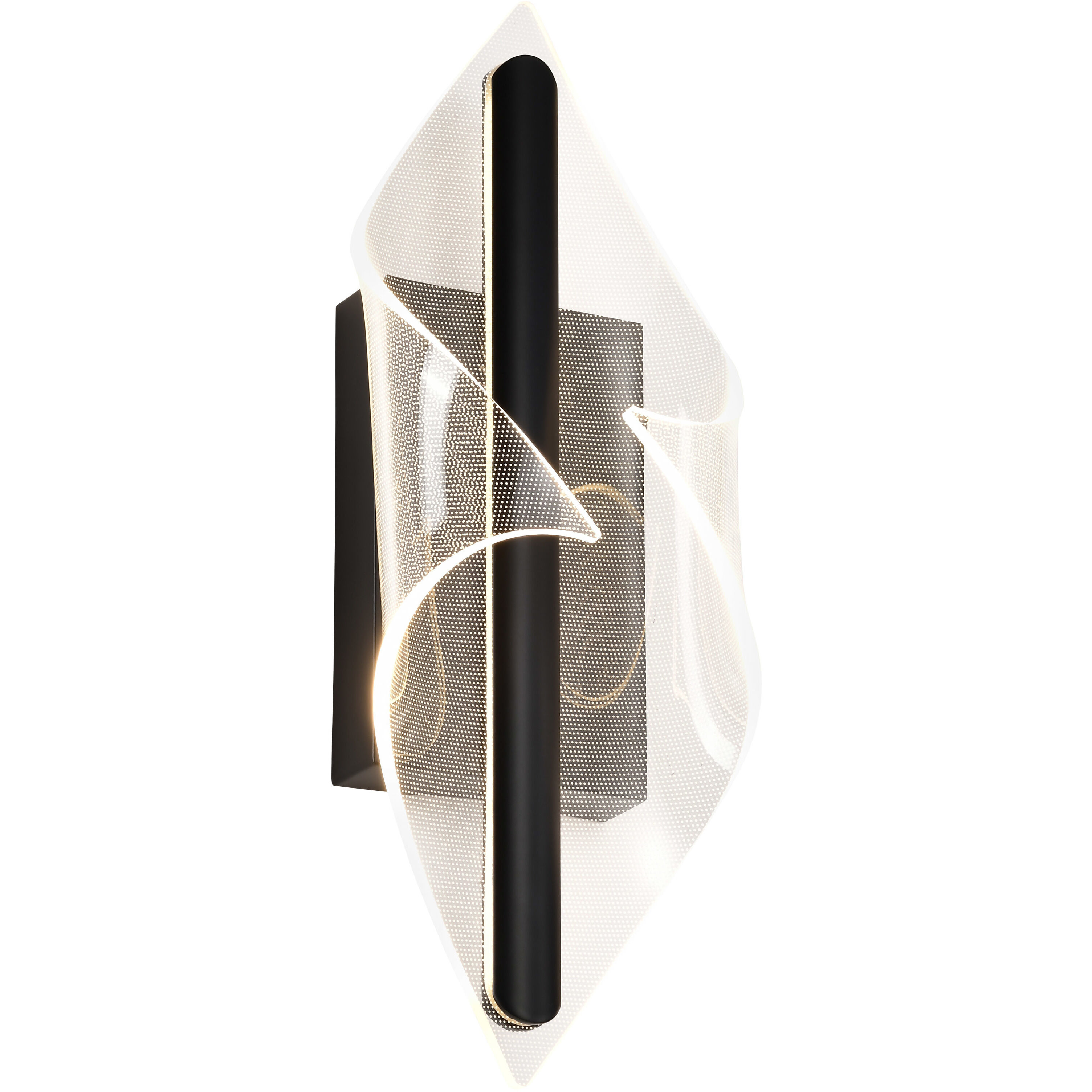 Geneva LED 6.25 inch Matte Black Vanity Light Wall Light