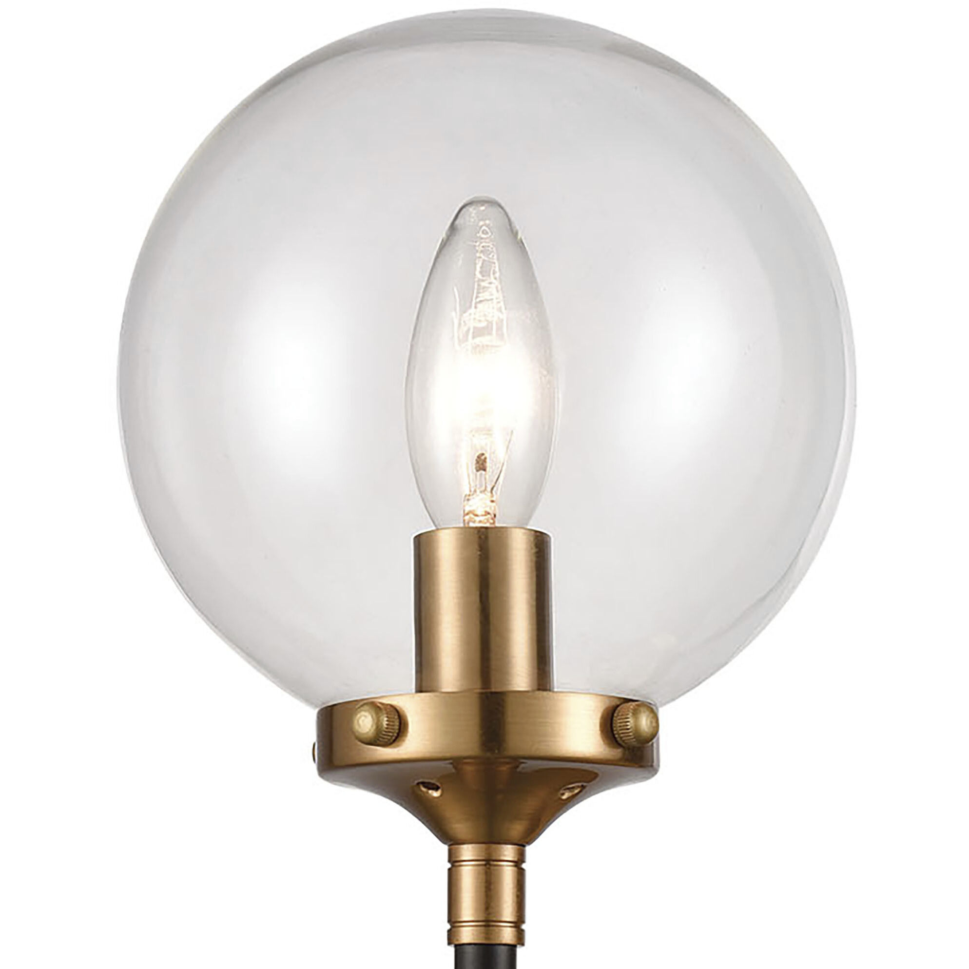 Boudreaux Sconce Wall Light in Antique Gold with Matte Black