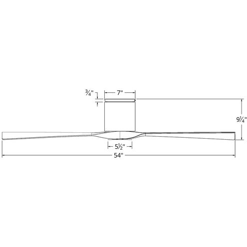 Aviator 54 inch Matte Black and Distressed Koa with Distressed Koa Blades Flush Mount Ceiling Fan in Matte Black Distressed Koa, Flush Mounted, Smart Ceiling Fan