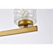 Cassie 5 Light 42 inch Brass Bath Sconce Wall Light