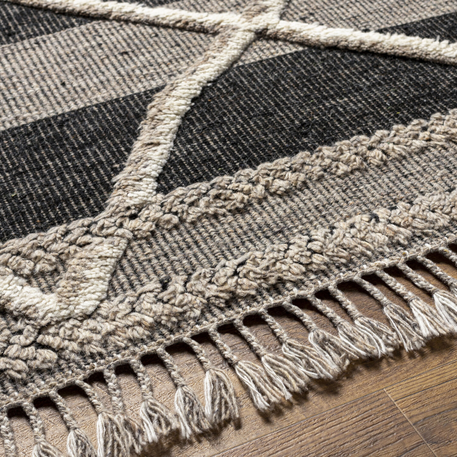 Cadiz 90 X 60 inch Gray Rug in 5 x 8, Rectangle