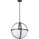 Alturas 3 Light 19 inch Midnight Black Pendant Ceiling Light