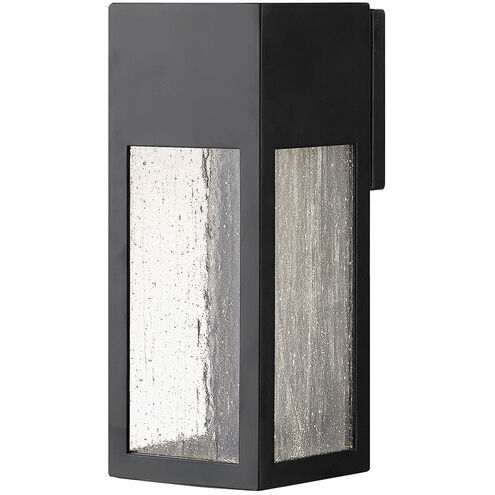 Rook LED 12 inch Satin Black Outdoor Wall Mount Lantern, Medium