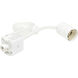 Brentwood 3 Light White Track Lighting Ceiling Light
