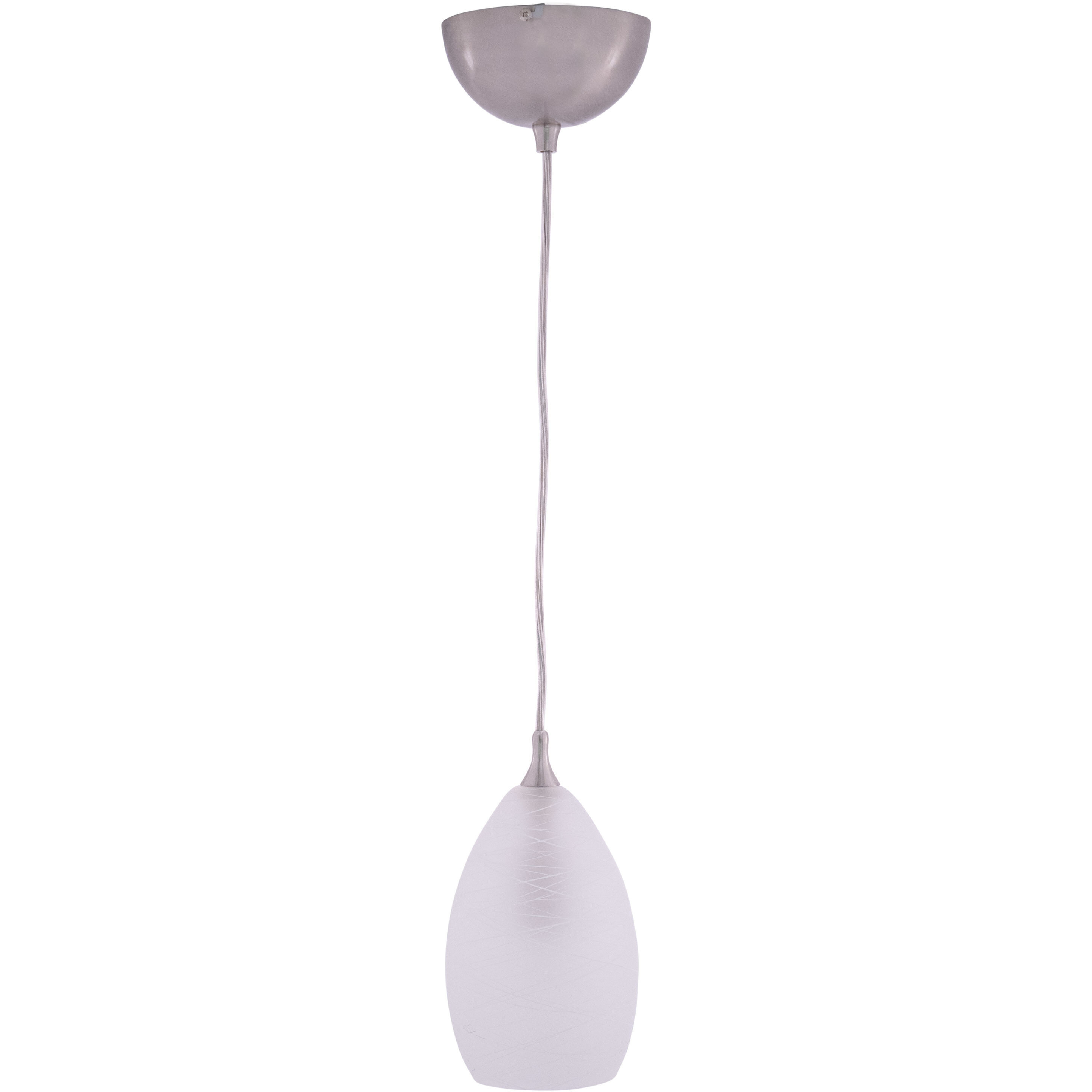 Milano LED 4.5 inch Satin Nickel Mini Pendant Ceiling Light