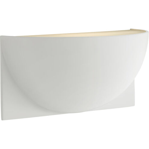 Peter Bristol Quarter Sphere LED 10 inch White Wall Light, Small