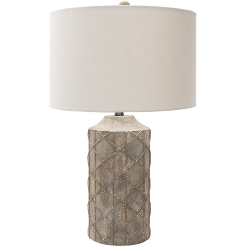 Cooper 26.75 inch 100 watt Taupe Table Lamp Portable Light