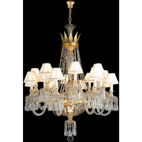 Mariner Luxury LED 42.52 inch Antique Gold Plated Chandelier Ceiling Light