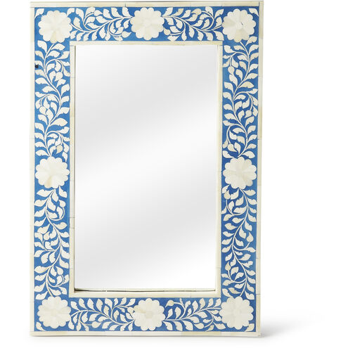 Bone Inlay Olivia Blue Bone Inlay 24 X 16 inch Heritage Mirror