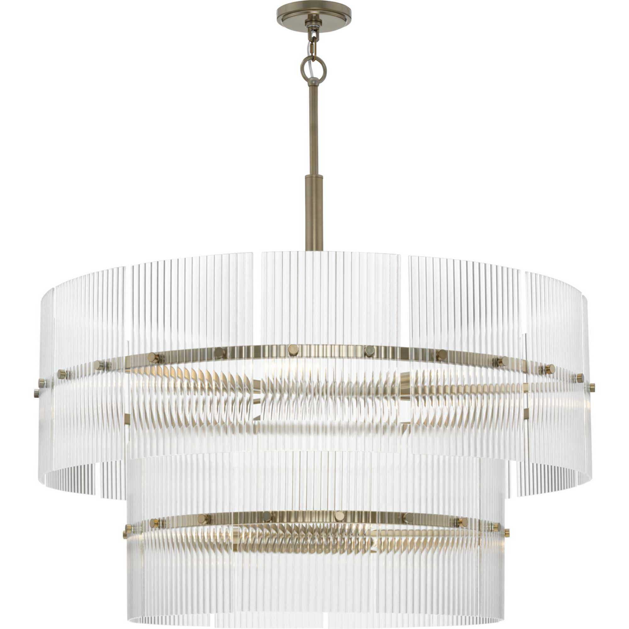 Seville 9 Light 37.87 inch Soft Gold Chandelier Ceiling Light, Design Series