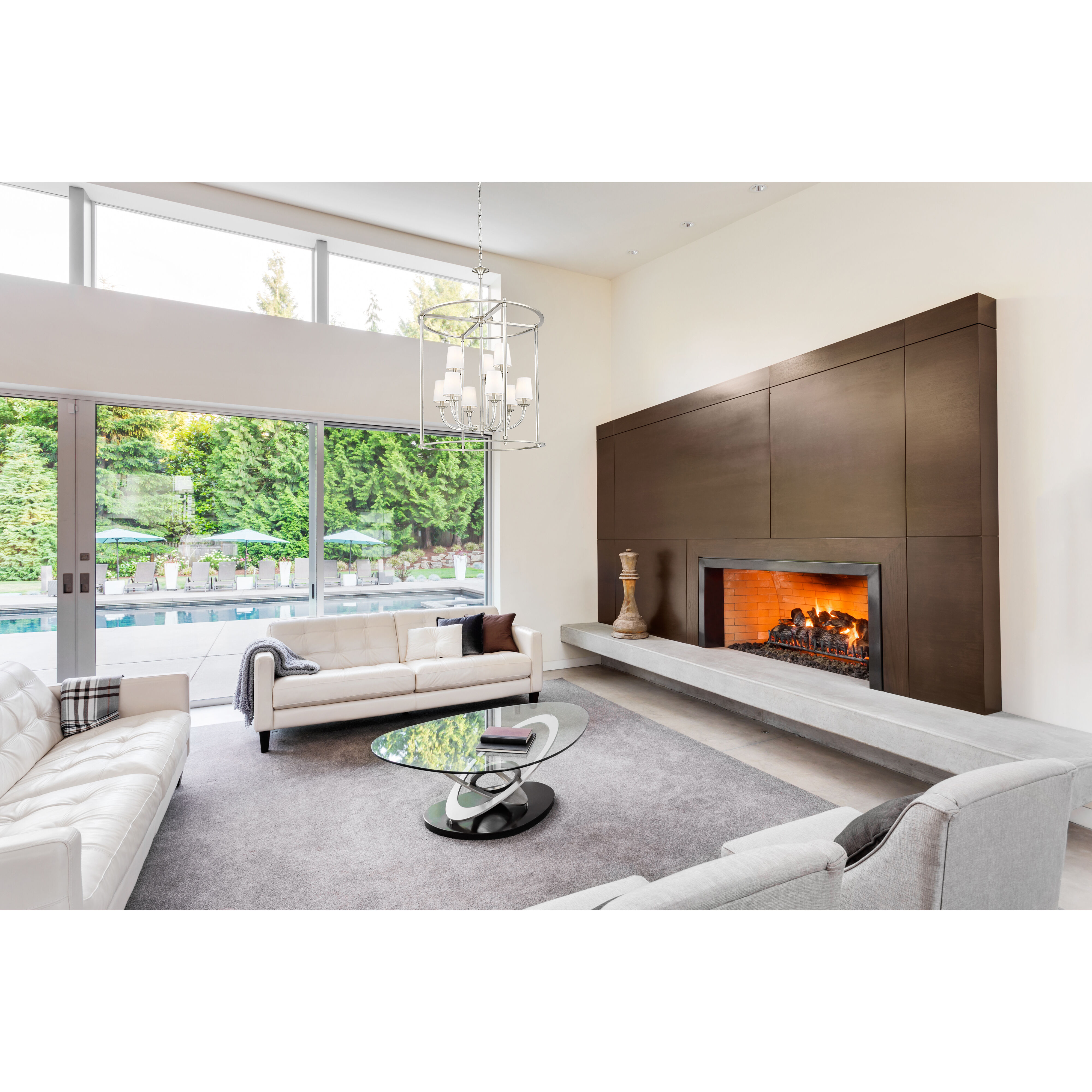 Katerina 9 Light 28 inch Brushed Nickel Chandelier Ceiling Light