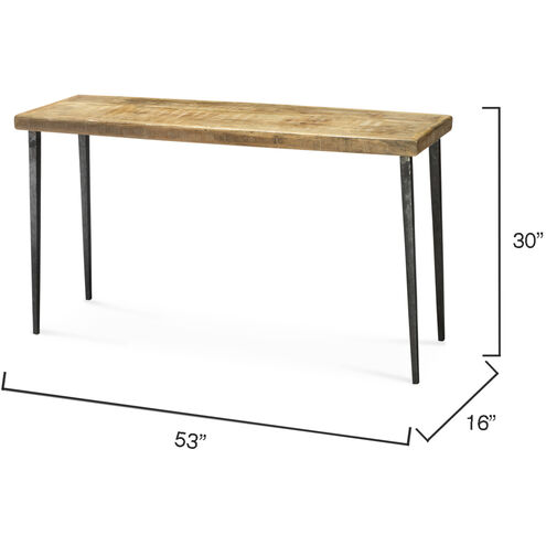 Farmhouse 53 X 16 inch Natural Wood Console Table