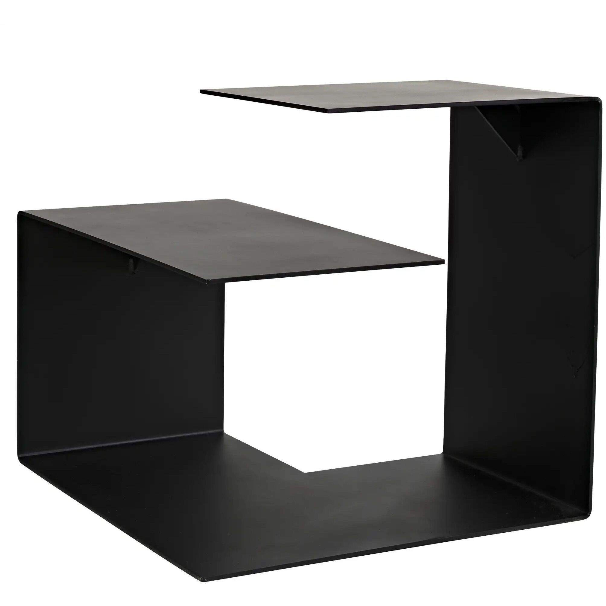 Solo 24.5 X 23.5 inch Matte Black Side Table