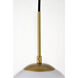 Baxter 1 Light 8 inch Brass Pendant Ceiling Light
