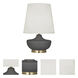 Michael Berman Nolan 27.5 inch 150 watt Matte Ash Table Lamp Portable Light in Modern Brass