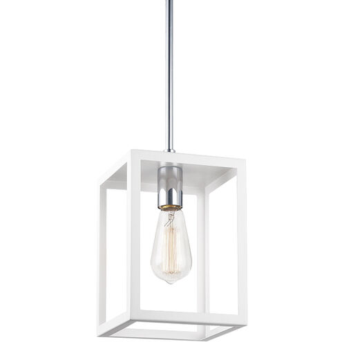 Flare 1 Light 7 inch White Pendant Ceiling Light