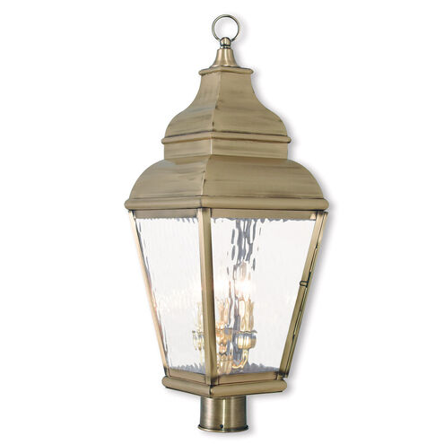Exeter 3 Light 10.00 inch Post Light & Accessory