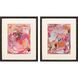 Propac Pink and Orange and Multi Framed Art, Propac