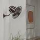 Atlas Laura 19.5 inch Textured Bronze Oscillating Wall Fan, Atlas