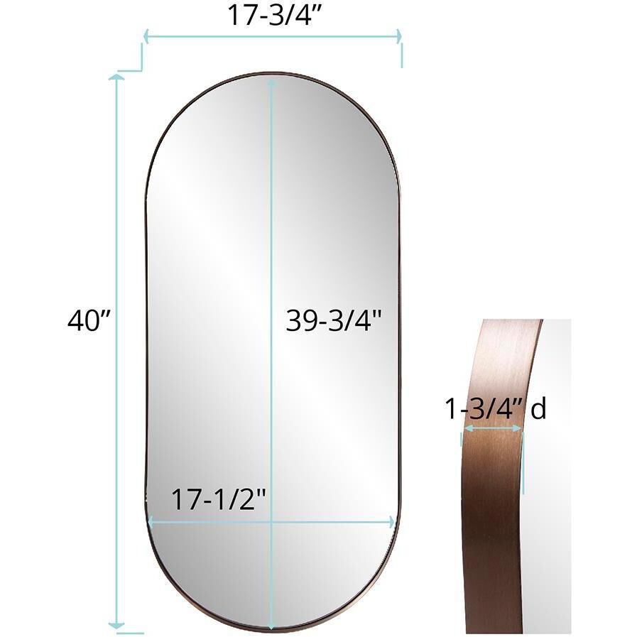 Steele 40 X 17.75 inch Brass Mirror