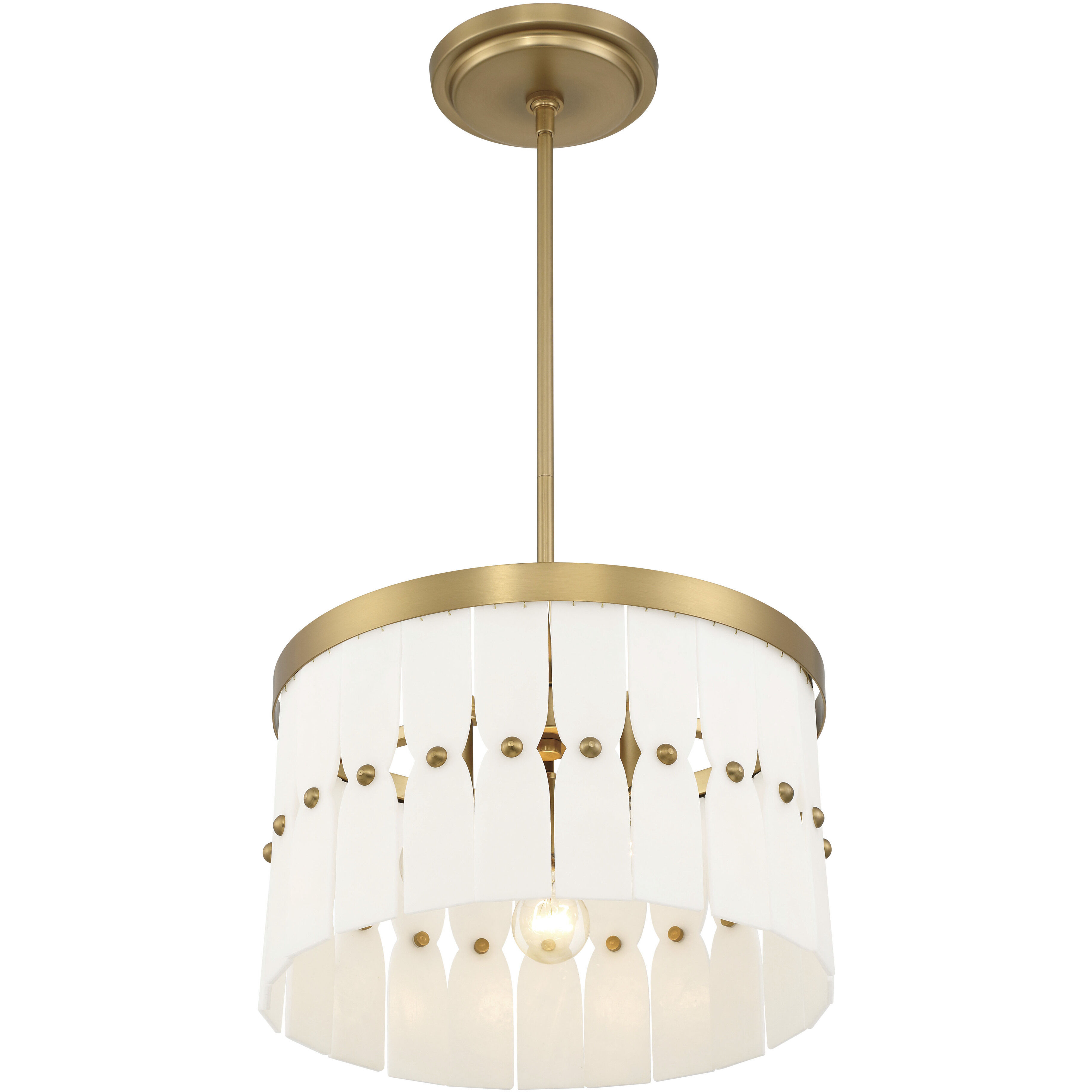 Coronelle 3 Light 16 inch Legacy Brass Convertible Semi-Flush Ceiling Light