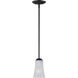 Logan 1 Light 4.5 inch Black Mini Pendant Ceiling Light