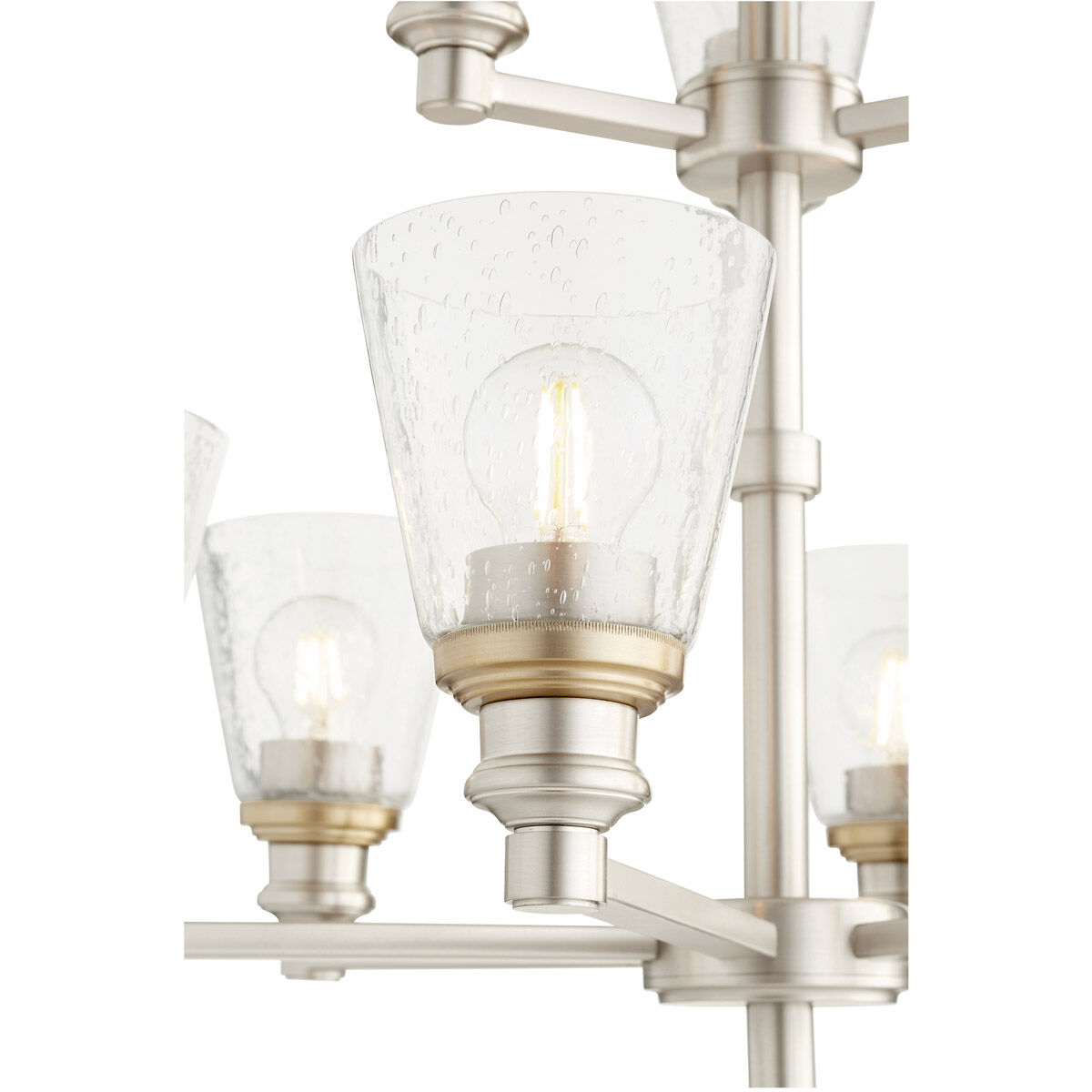 Dunbar 9 Light 26.5 inch Satin Nickel Chandelier Ceiling Light