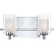 Kolt LED 13 inch Polished Chrome Bath Light Wall Light