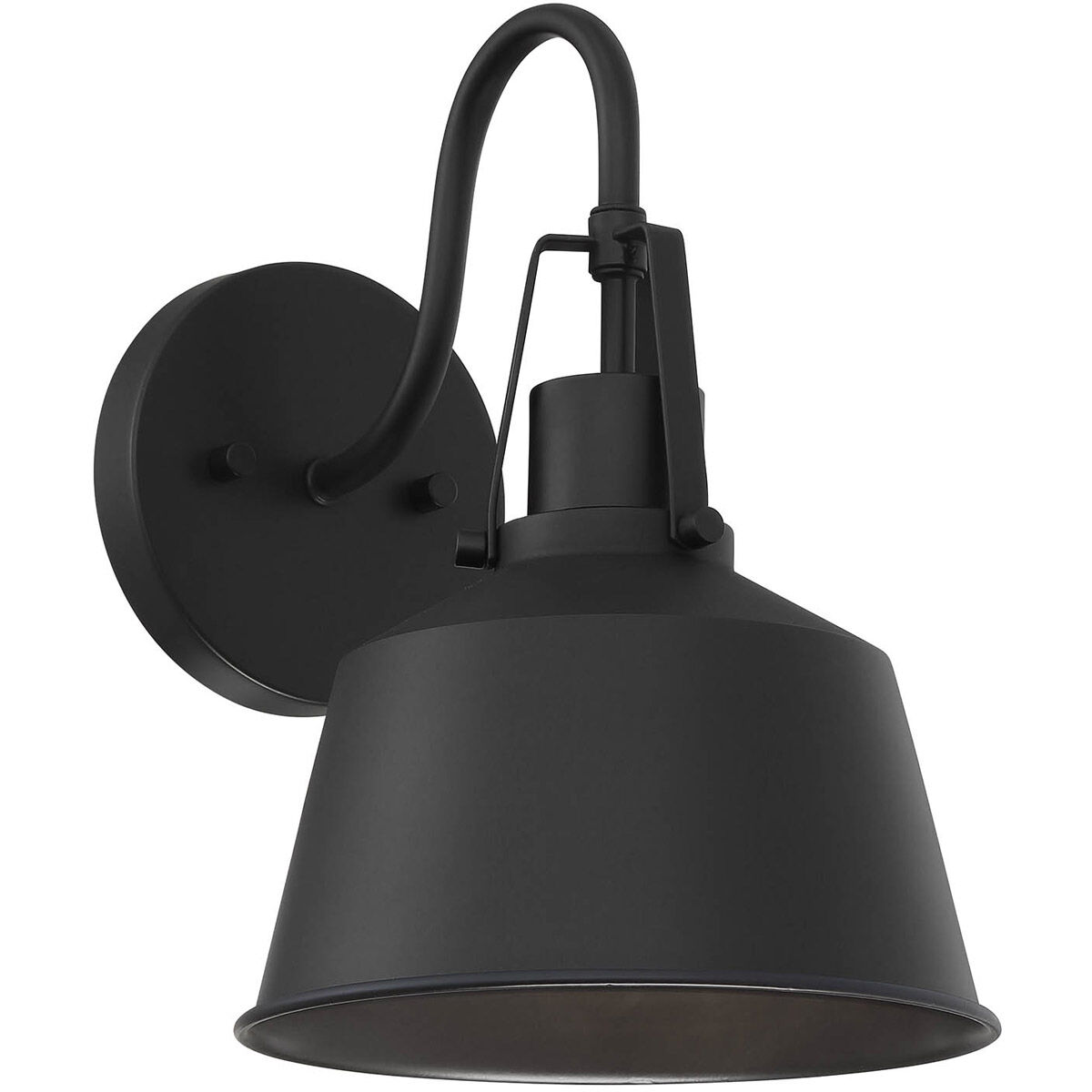 Farmhouse Outdoor Wall Lantern in Black