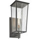 Marquis 1 Light 28 inch Matte Black and Chemical OZ Outdoor Wall Sconce