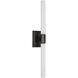 Chapman & Myers Hawthorne LED 2.5 inch Bronze Double Bath Light Wall Light